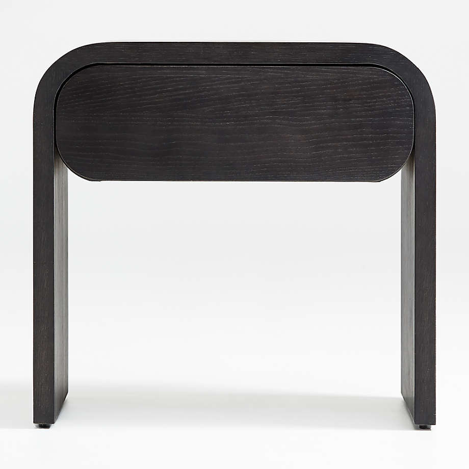 Cortez Charcoal Floating Nightstand | Crate & Barrel