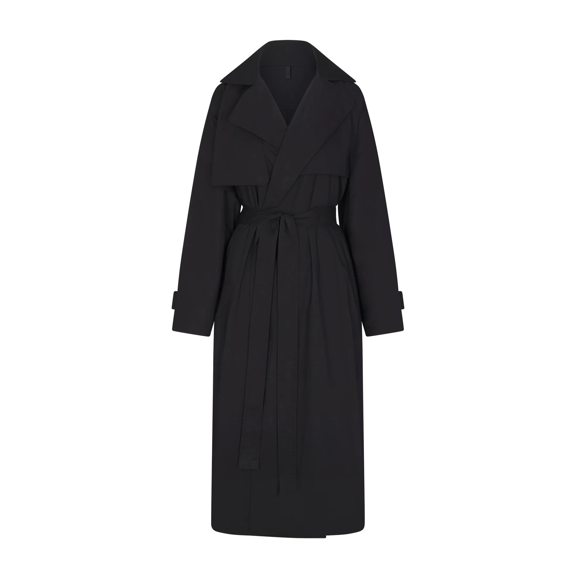 WOVEN COTTON OVERSIZED TRENCH COAT | ONYX | SKIMS | SKIMS (US)