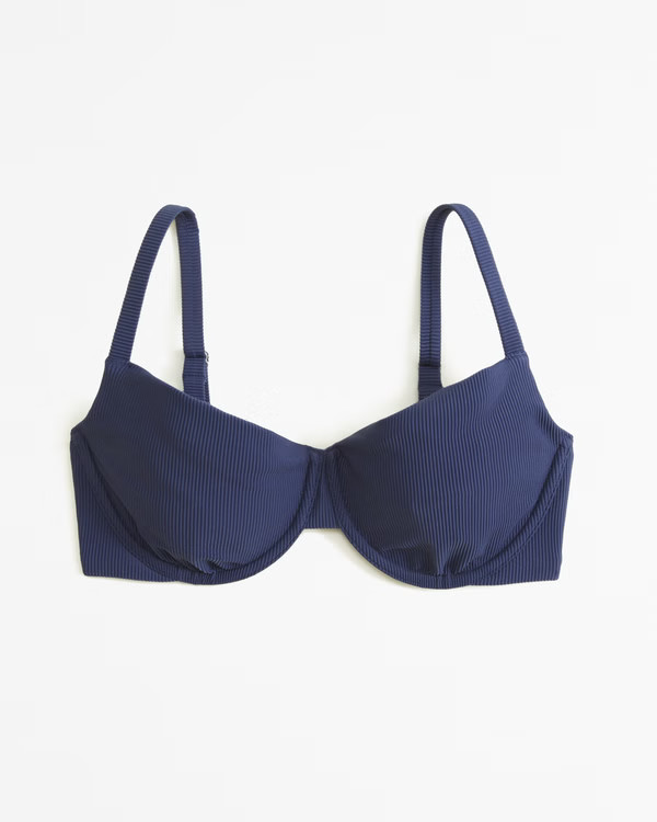 Women's Curve Love 90s Clean Underwire Bikini Top | Women's Swimwear | Abercrombie.com | Abercrombie & Fitch (US)