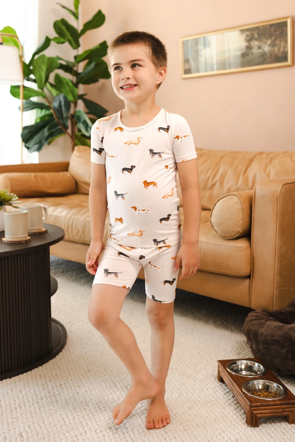 Short Sleeve Pajamas in Dachshund | Kyte Baby
