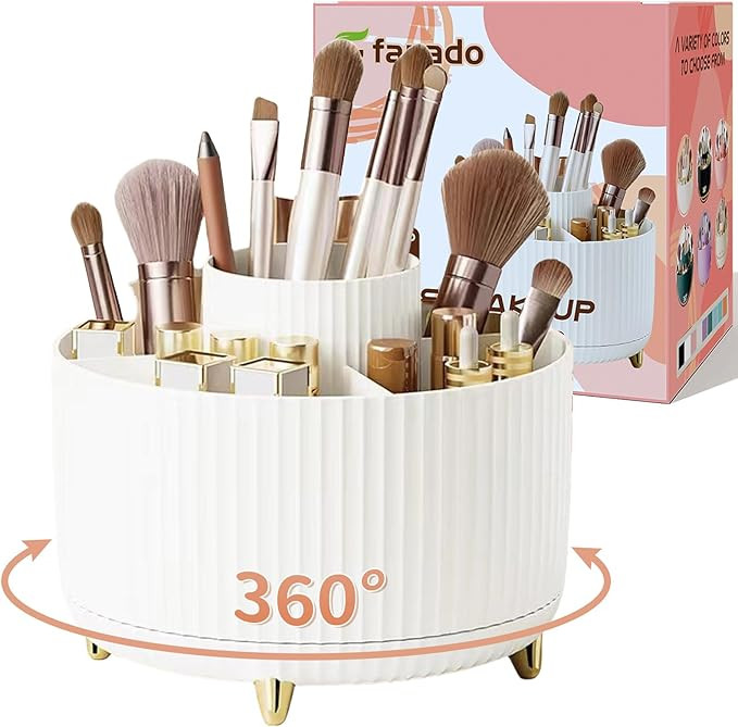 360° Rotate Makeup Brush Holder Organizer, Makeup Organizers Countertop, Makeup organization and... | Amazon (US)
