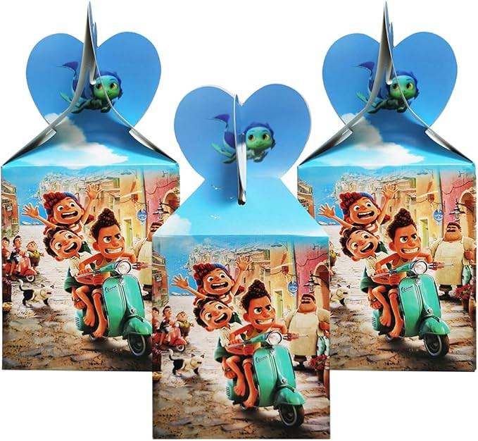 12pcs Luca Party Candy Box Luca Theme Party Decorate Luca Birthday Party Snack Boxes. | Amazon (US)