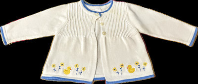 Baby Girl Clothes Vintage Carter's Little Duckie cardigan 6 Month  | eBay | eBay US
