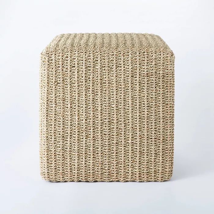 Lynwood Square Woven Cube Natural - Threshold&#8482; designed with Studio McGee | Target