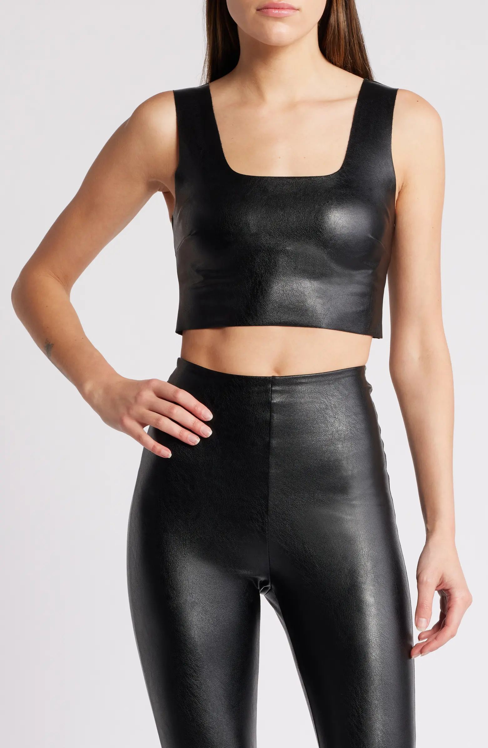 Commando Faux Leather Crop Top | Nordstrom | Nordstrom