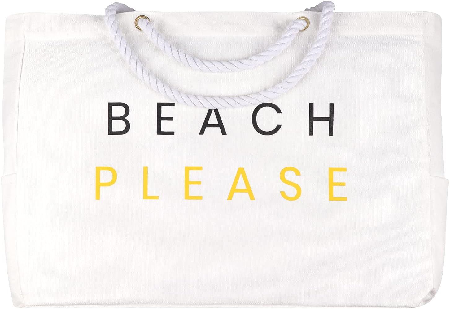 Markha Extra Large Beach Bag with Zipper, Beach Tote Bag, Beach Please Bag, Beach Stuff, Beach Gi... | Amazon (US)