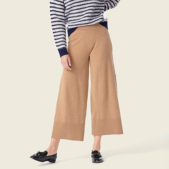 Wide-leg sweatpant in featherweight cashmere | J. Crew US