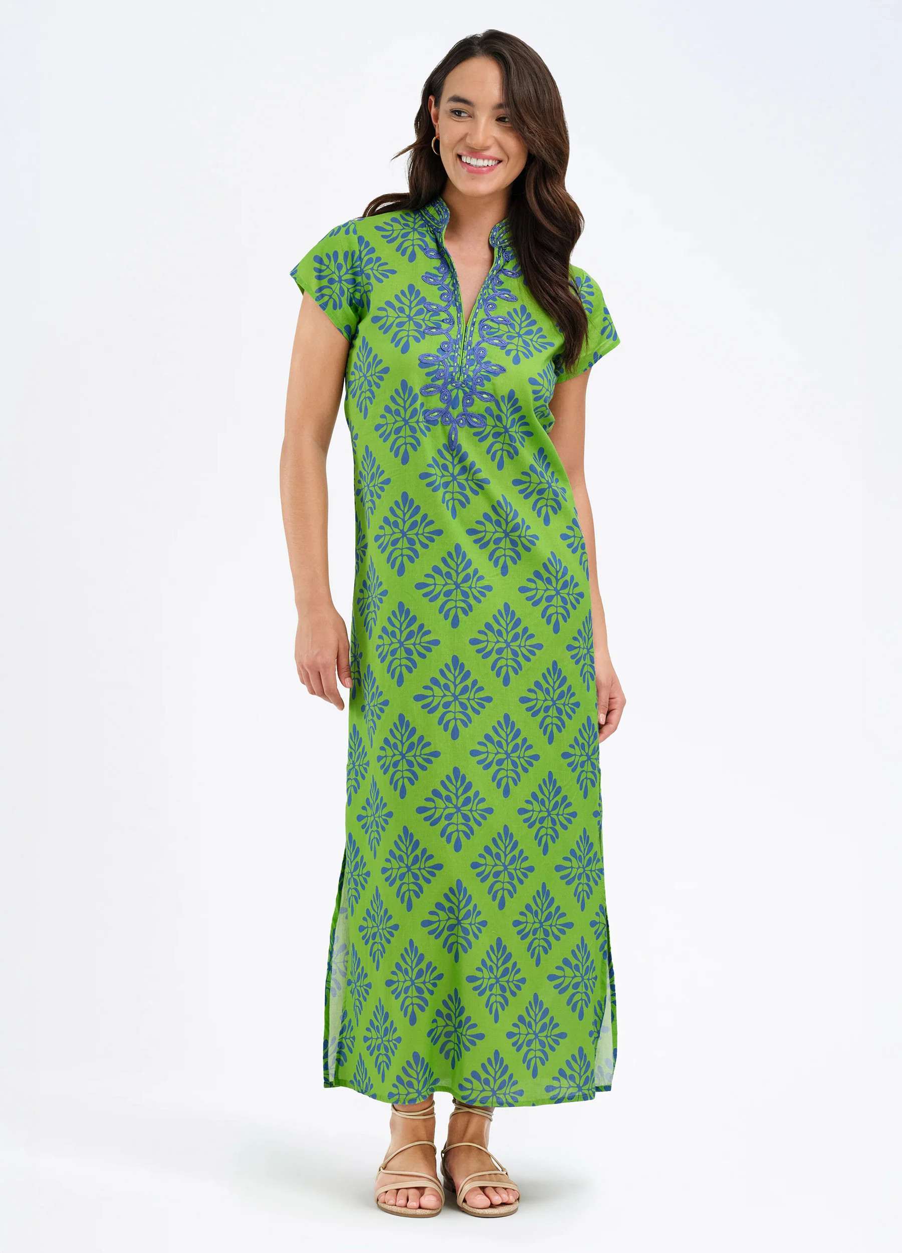 Lana Cap Sleeve Caftan | BELLA TU