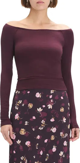Favorite Daughter The Sydney Off the Shoulder Long Sleeve Top | Nordstrom | Nordstrom