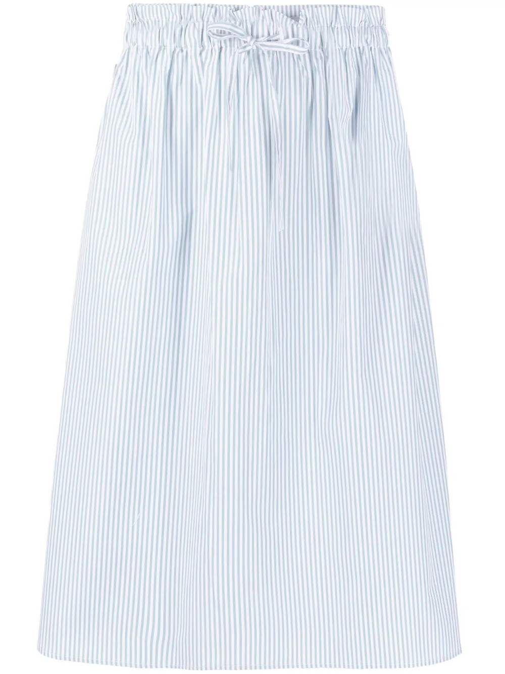 Woolrich Striped Poplin Skirt | Blue | FARFETCH MY | Farfetch Global