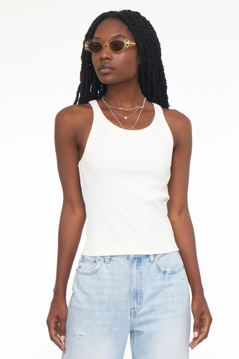 Alden Scoop Neck Tank - Vanilla | Pistola Denim