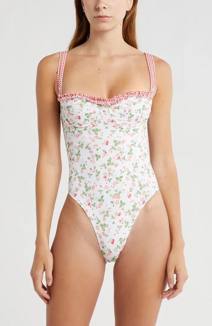 Elise Ruffle One-Piece Swimsuit | Nordstrom