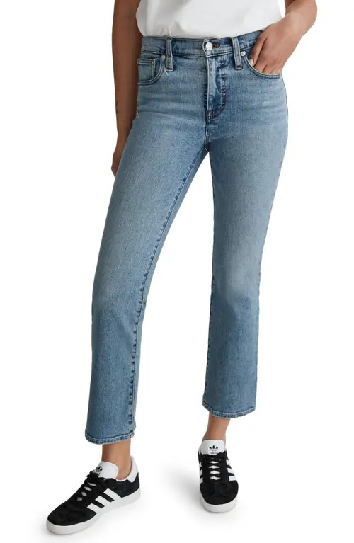 Madewell Kick Out Crop Jeans in Milverton Wash at Nordstrom, Size 27 | Nordstrom
