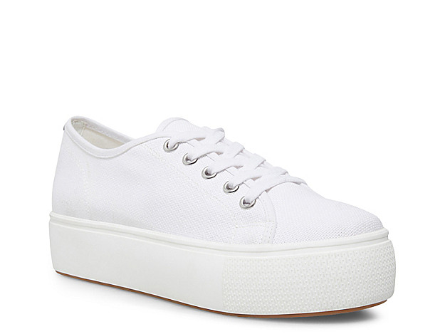 Steve Madden Elore Platform Sneaker - Women's - White | DSW