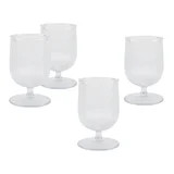 Better Homes & Gardens 4-Piece Clear Ribbed Tritan Goblet Set | Walmart (US)