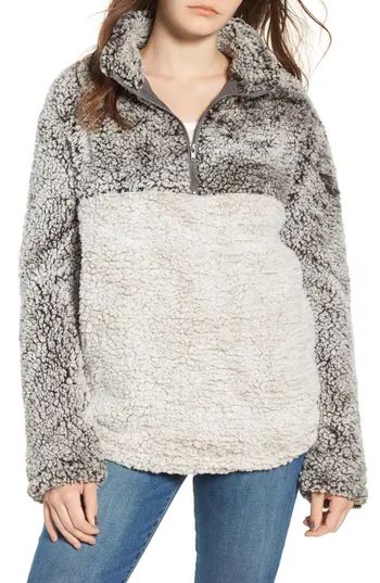 Women's Thread & Supply Wubby Fleece Pullover, Size Small - Grey | Nordstrom