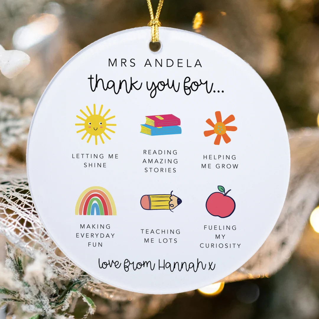 Teacher Thank You Tags, Custom Teacher Keepsake Gifts, Teacher Keepsake Gift, Teacher Appreciatio... | Etsy (US)
