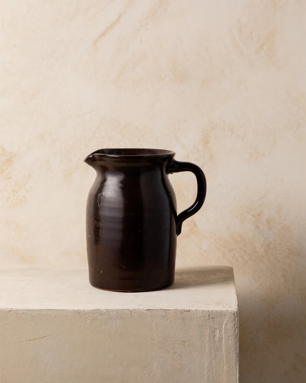 Vintage Dark Brown Pitcher | McGee & Co.