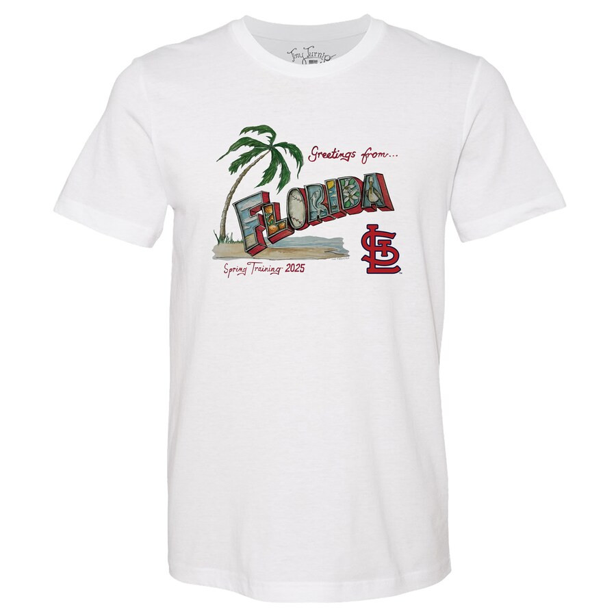 St. Louis Cardinals Tiny Turnip Unisex Spring Training 2025 T-Shirt - White | Fanatics