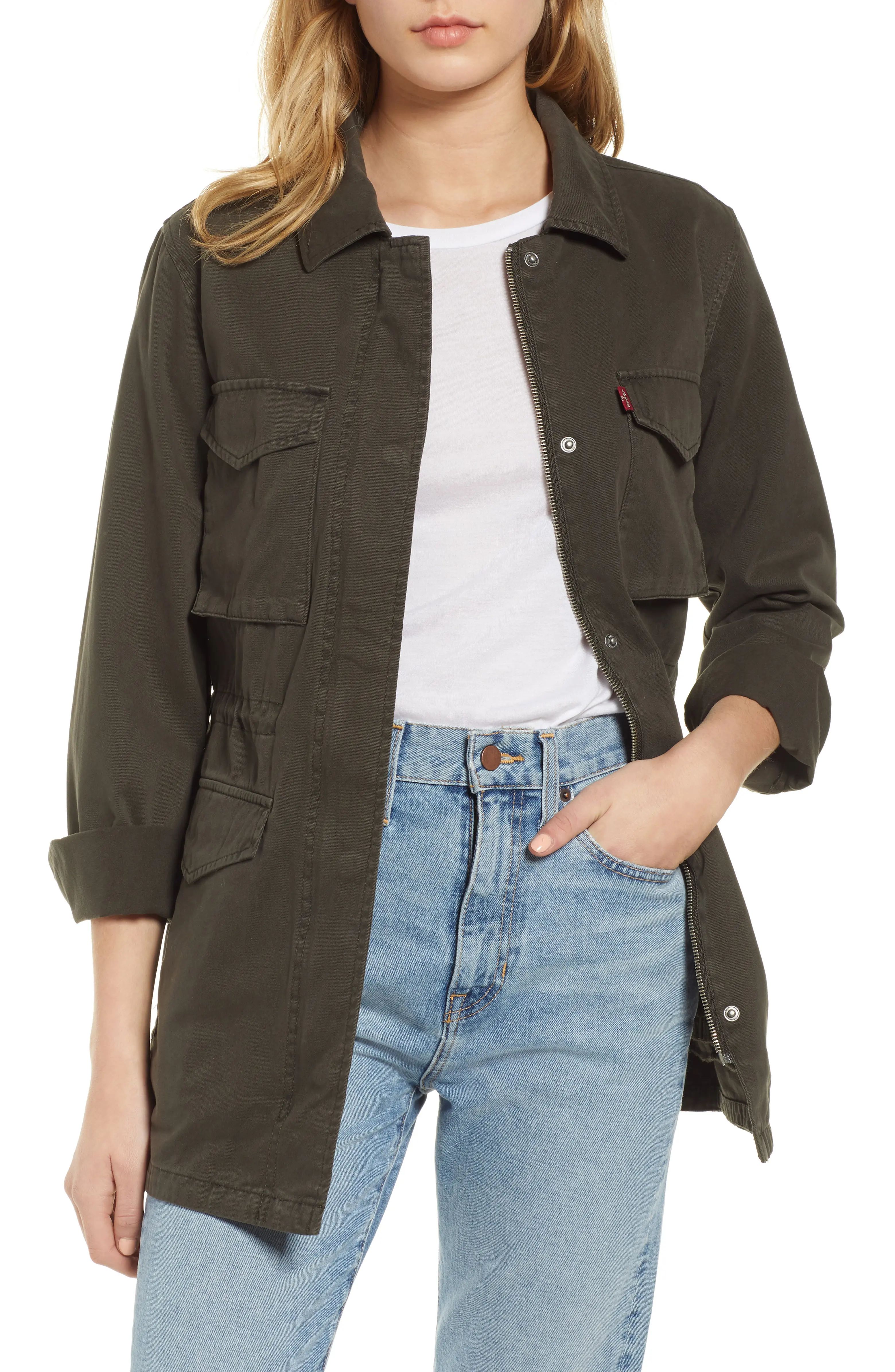 Cotton Oversize Military Jacket | Nordstrom