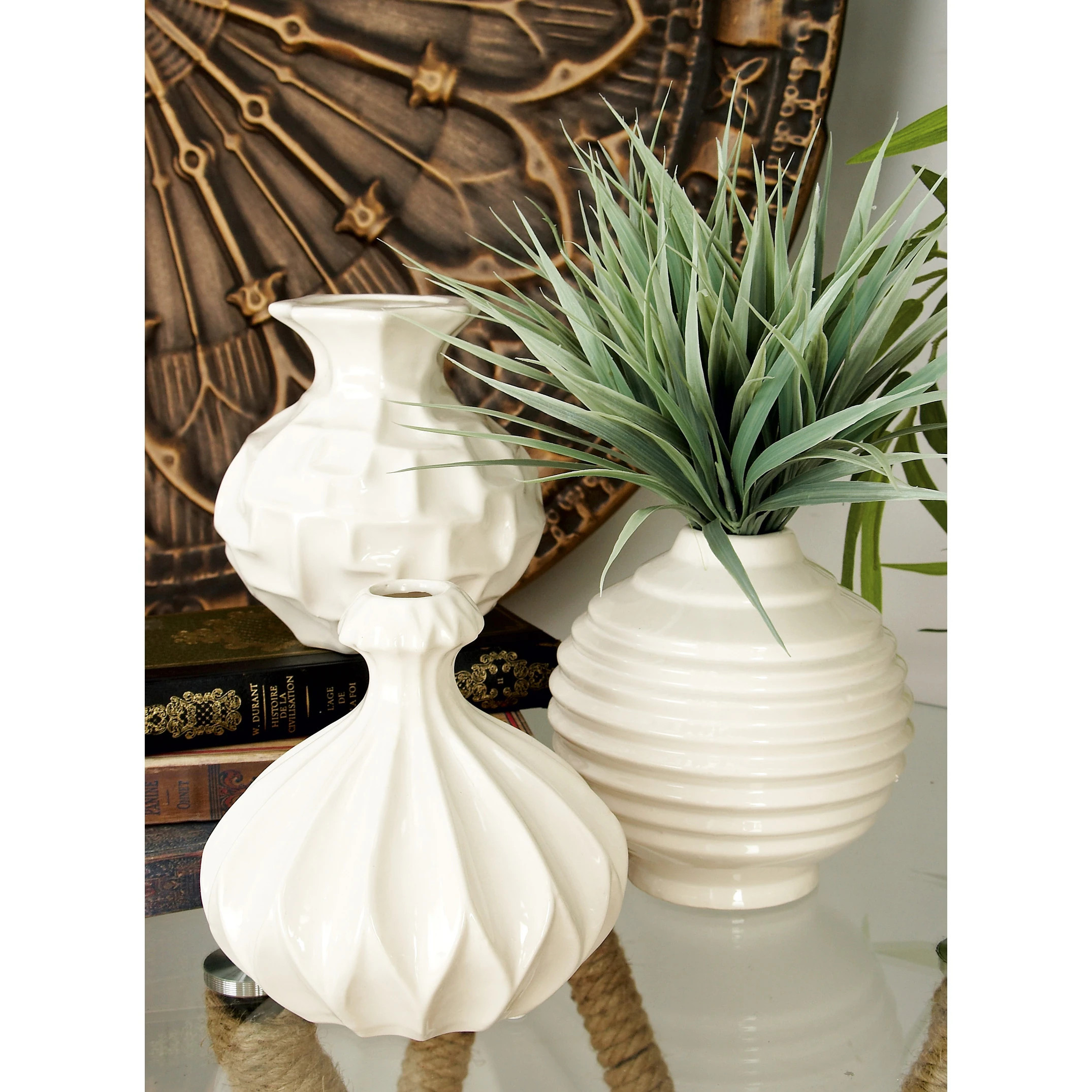 Ceramic Modern Vase (Set of 3) | Bed Bath & Beyond