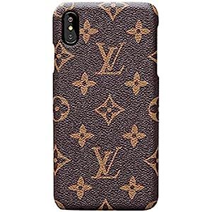 Chenglnn iPhone Xs MAX Case Elegant Luxury PU Leather Monogram Pattern Classic Style Cover Case f... | Amazon (US)