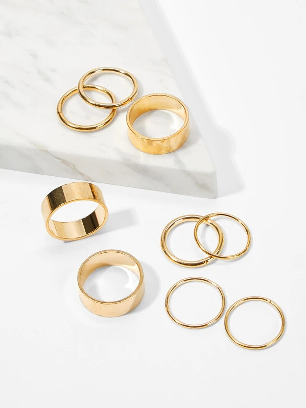 Wide Ring Set 9pcs
   SKU: ringrg181204801      
          (8905 Reviews)
            US$1.50    ... | SHEIN