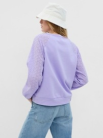 Vintage Soft Eyelet Sweatshirt | Gap (US)