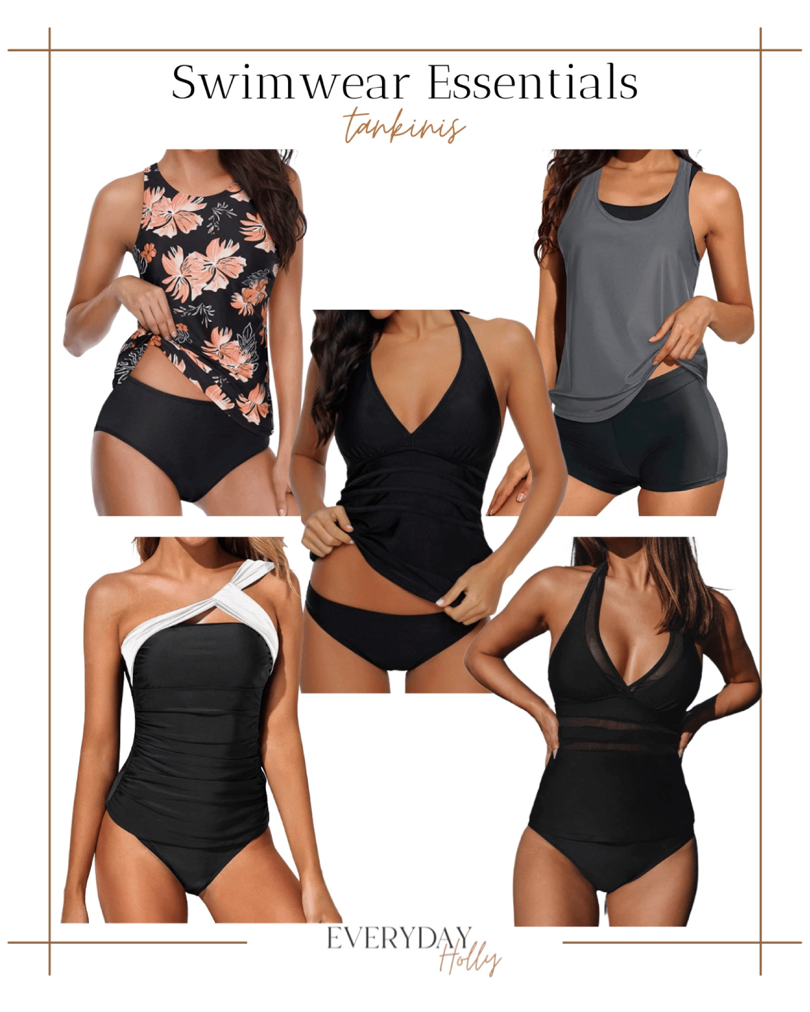 Swimwear essentials | Tankini's from Amazon!! Check out the blog at: www.everydayholly.com

Swimwear | beach wear | bathing suits | one piece swimwear | summer fashion | spring style | beach essentials 

#LTKunder50 #LTKswim #LTKstyletip