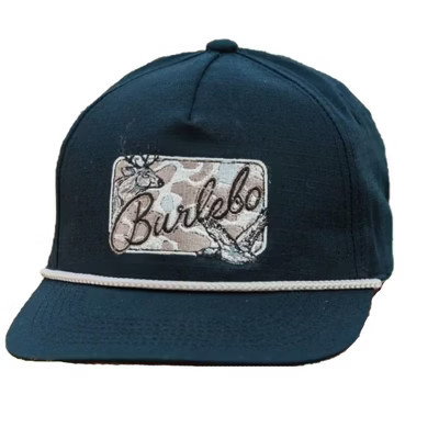 Burlebo Men's Black Camo Patch Essentials Snapback Cap | Target