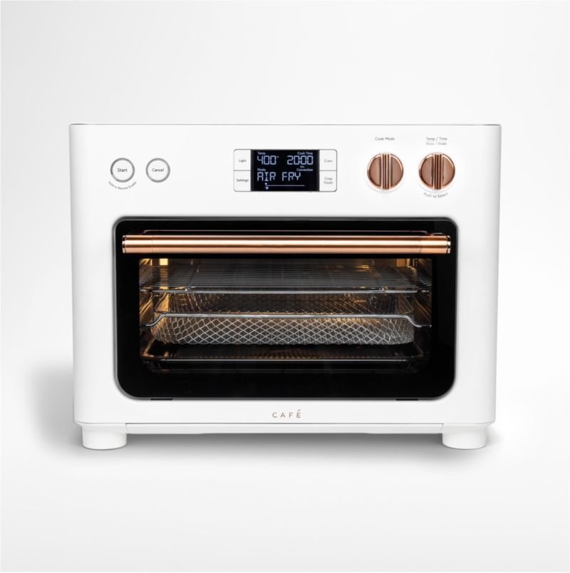 GE Cafe Couture Matte White Air Fryer Toaster Oven + Reviews | Crate & Barrel | Crate & Barrel