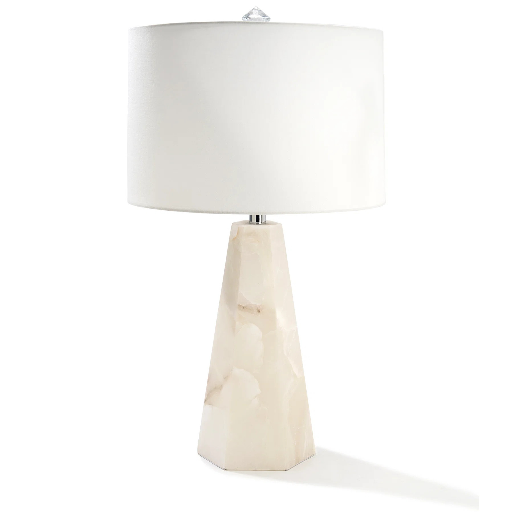 Corrigan Studio® 21“H Alabaster Table Lamp with night light | Wayfair | Wayfair North America