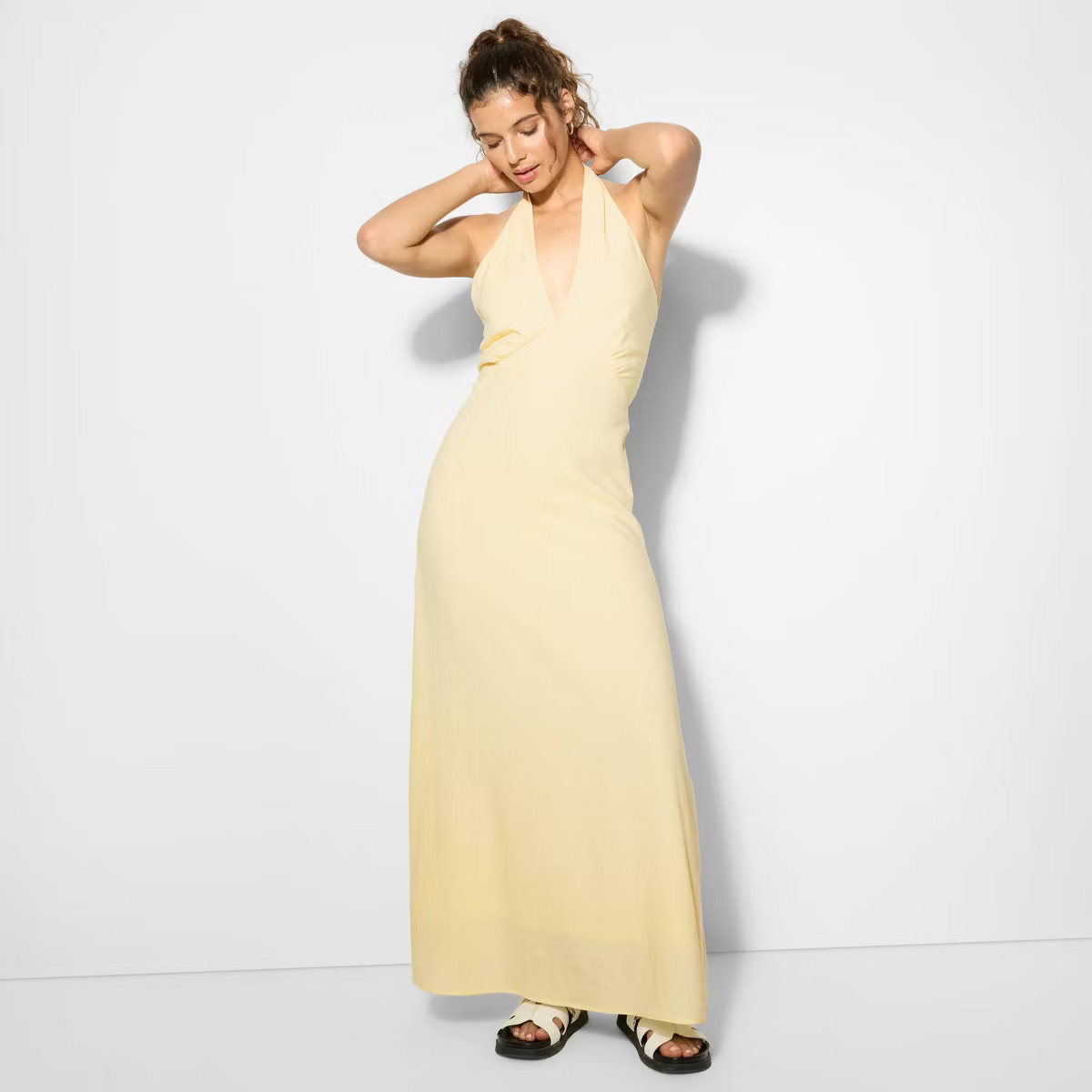 Women's Maxi A-Line Dress - Wild Fable™ Yellow | Target