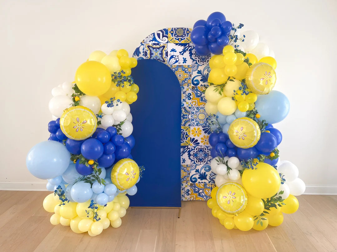 Almafi Coast Bridal Shower Decorations Italy Balloon Arch Lemon Baby Shower Party Decor Italian Y... | Etsy (US)