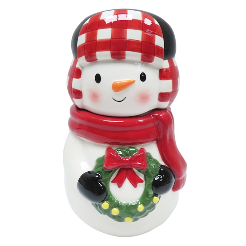 Snowman Ceramic Cookie Jar | At Home
