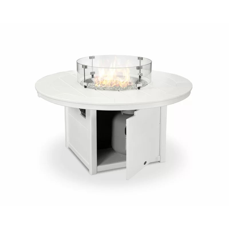 23.75'' H x 48'' W Polyresin Outdoor Fire Pit Table | Wayfair North America