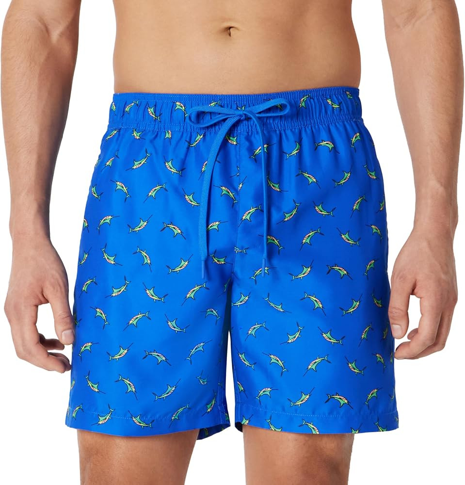 Amazon Essentials Men's Swim Trunks with Mesh Lining, Pockets, Drawstring Closure | Amazon (US)