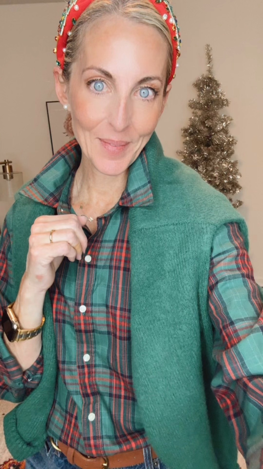 Happy Friday, friends! Today’s outfit is the definition of cute + casual — the kind of look that works for everything on a busy fall Friday. From carpool drop-off to brunch with friends, errands, teacher life, or a Target run that turns into several laps around the store… this outfit makes it all feel effortless. Comment TARGET and I’ll send you all the links straight to your inbox. 🤍

This $35 trending plaid top (size small) paired with the $30 alpine sweater (size small) gives that cozy classic feel, and these vintage Target jeans (wearing size 0) tie it all together. 

Target fall outfit, casual Friday outfit ideas, comfy fall clothes for moms, teacher outfits, weekend brunch outfit, affordable fall fashion, Target sweaters, Target plaid tops, women’s fall jeans, effortless everyday outfits, carpool style, cute errand outfit.

#LTKHoliday #LTKOver40 #LTKFindsUnder50