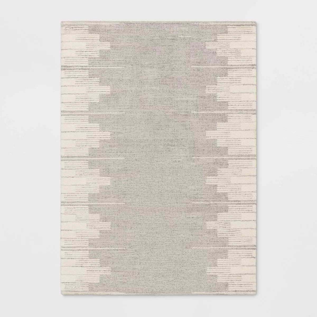 5'x7' Modern Lines Plush Area Rug Cream - Threshold™ | Target