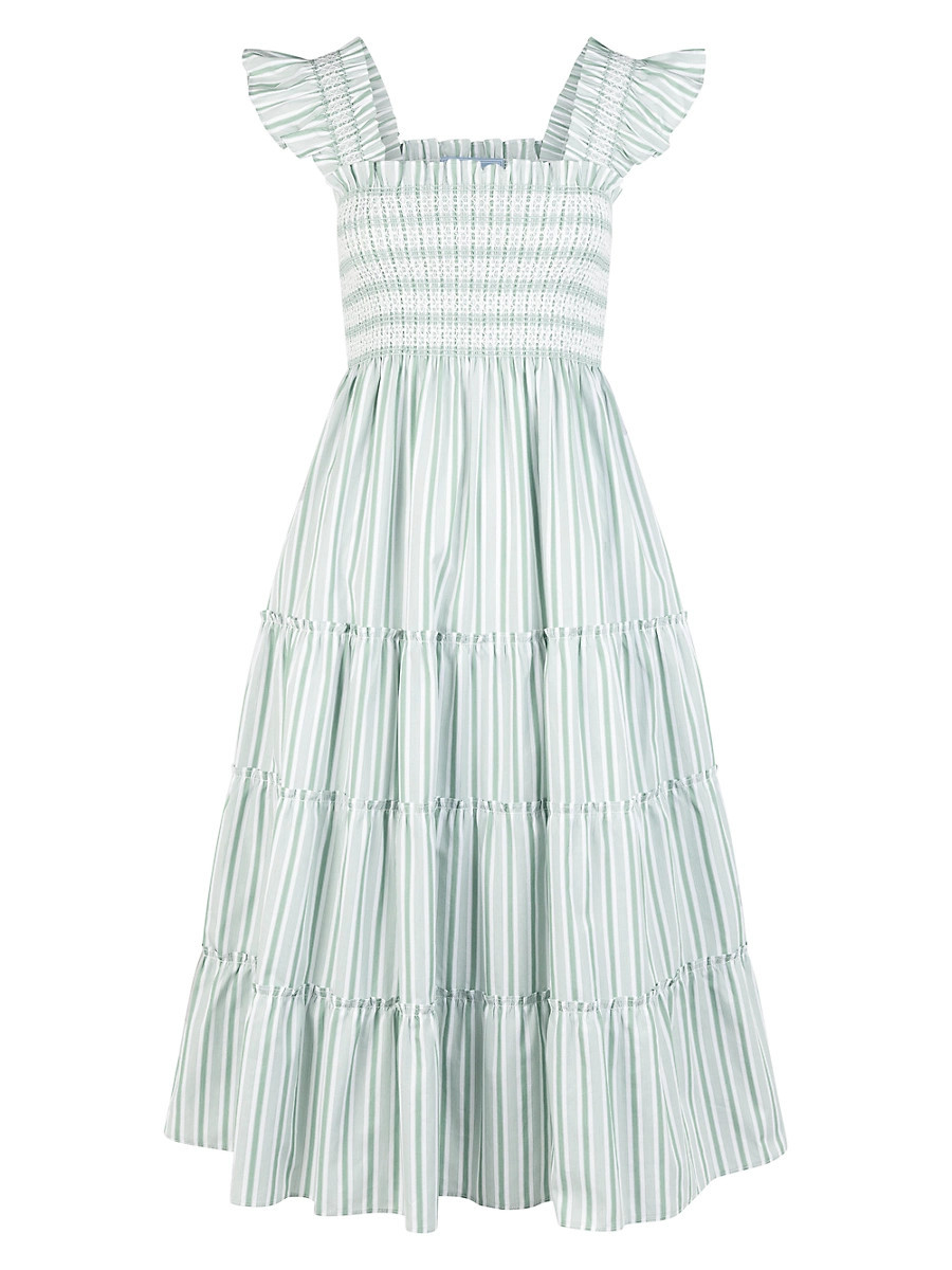 Women's The Ellie Nap Midi Dress - Apple Green Variegated Stripe - Size Medium | Saks Fifth Avenue