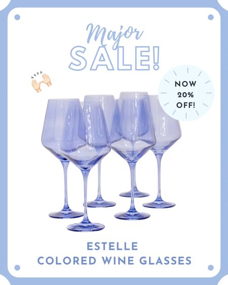 P.S. the exclusive code works on the Estelle colored wine glasses too!! 😍🙌🏻💃🏼 

DM me on social for the code!! 🎁

#LTKCyberweek #LTKGiftGuide #LTKhome
