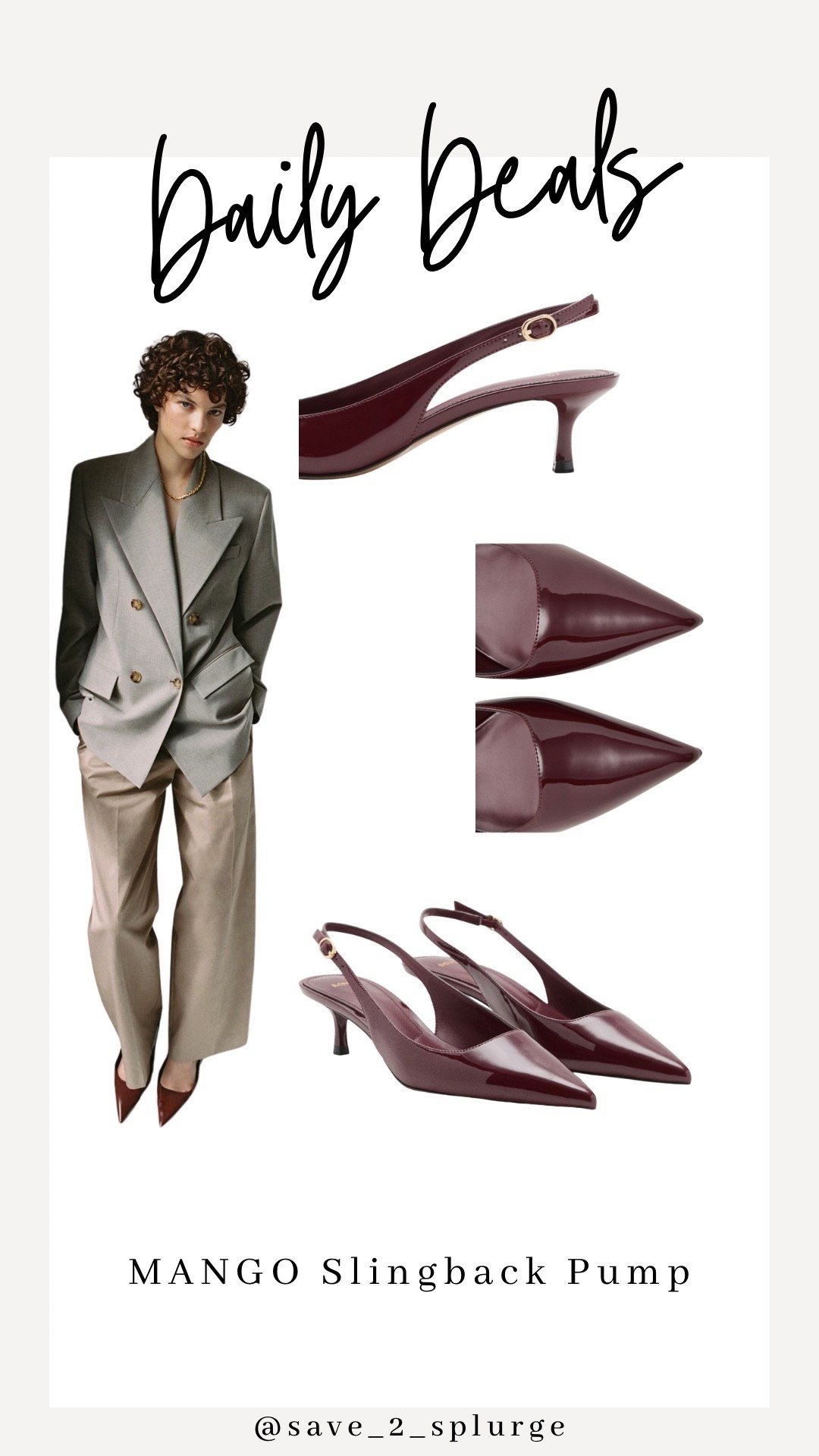 Daily Deals

MANGO Burgundy Slingback Pumps

were: $79.99
now: $53.59

#LTKSeasonal #LTKCyberWeek #LTKSaleAlert