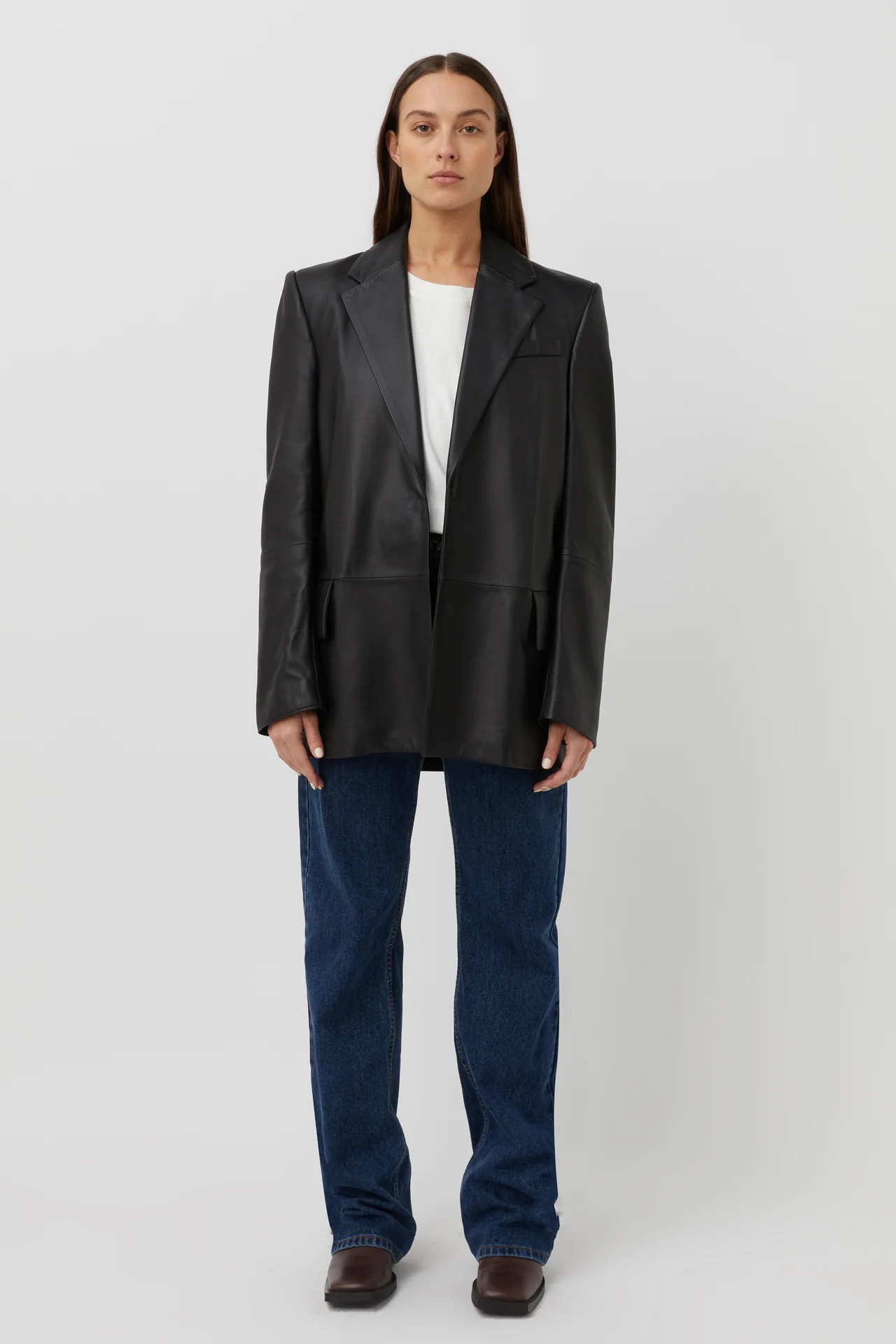 Loremo Leather Blazer | CAMILLA AND MARC (ANZ)