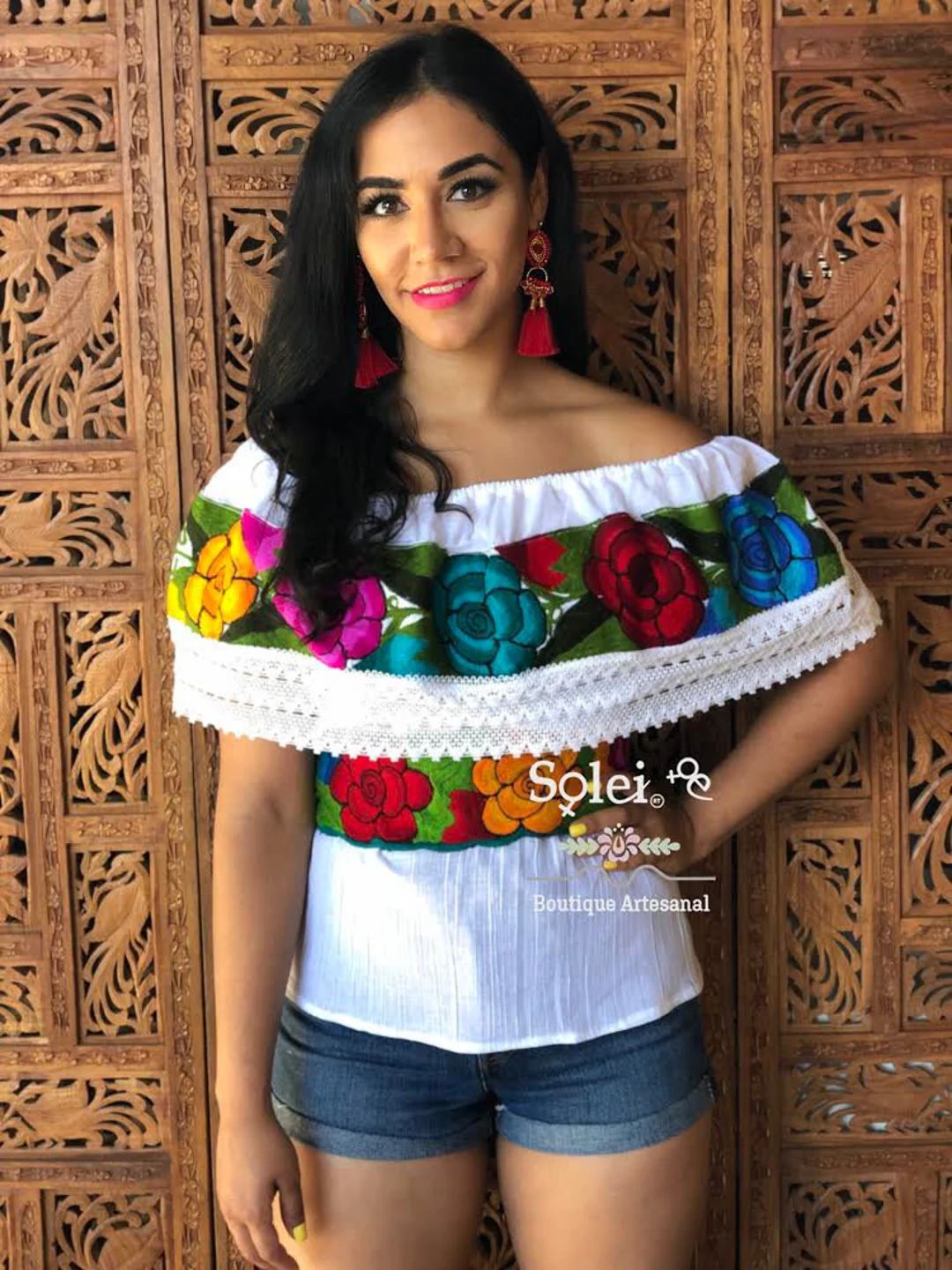 Floral Mexican Blouse. Colorful Mexican Blouse. off the - Etsy | Etsy (US)