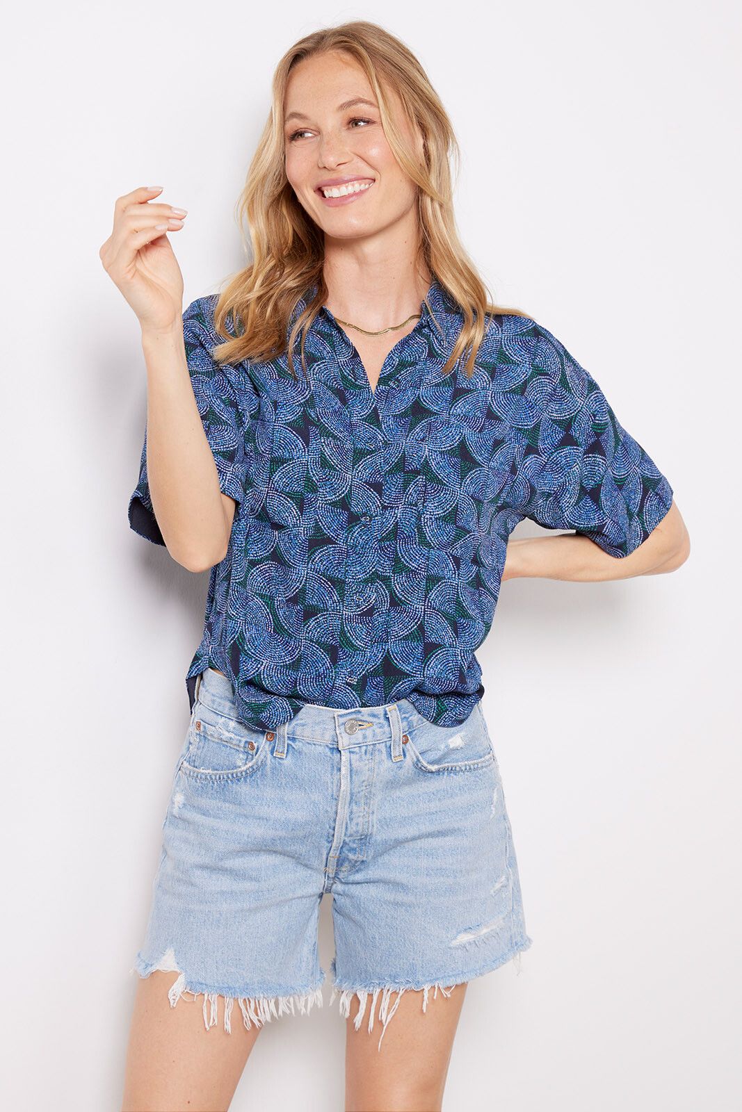 Laurena Resort Shirt | EVEREVE