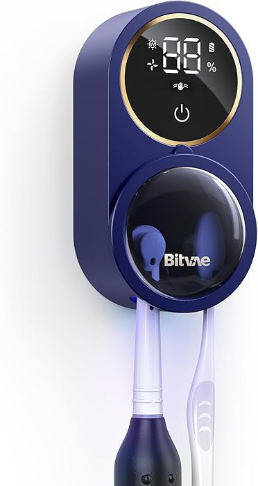 Bitvae Upgraded Tooth Brush Holder for Bathroom 2.0, Infrared Sensing Toothbrush Cleaner, Wall-Mo... | Amazon (US)