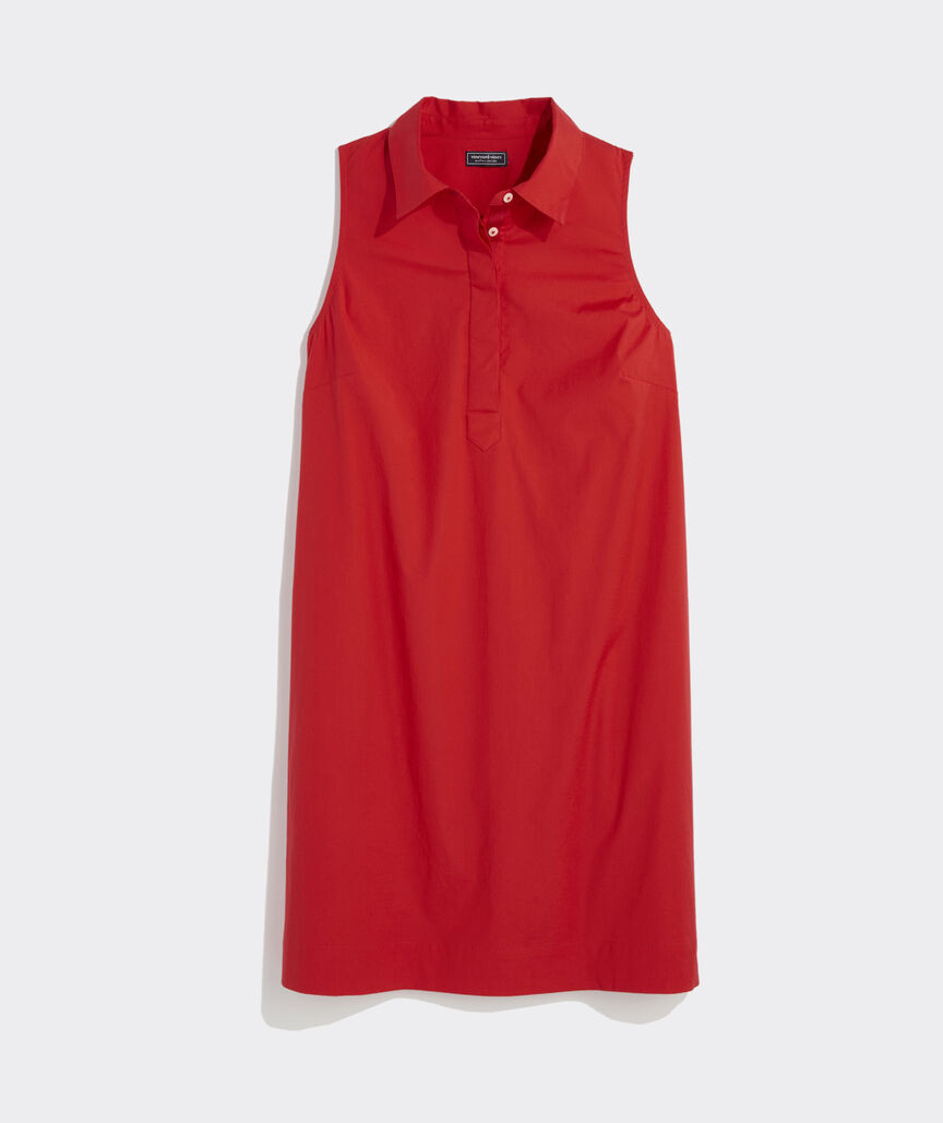 Poplin Sleeveless Popover Dress | vineyard vines