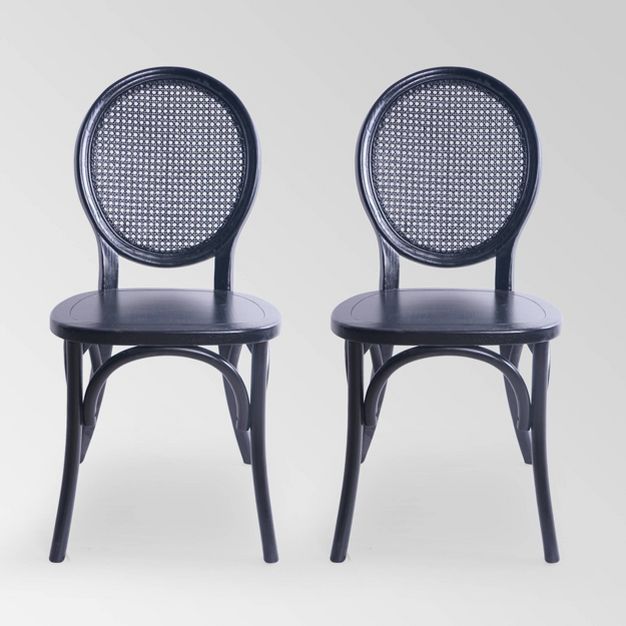 Set of 2 Chrystie Rattan Dining Chair - Christopher Knight Home | Target