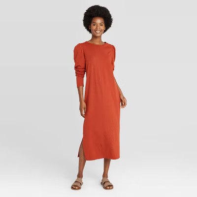 Women's Puff Long Sleeve T-Shirt Dress - Universal Thread™ | Target