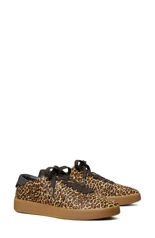 Tory Burch Phoenix Genuine Calf Hair Sneaker in Leopard Print Calf Hair at Nordstrom, Size 7.5 | Nordstrom